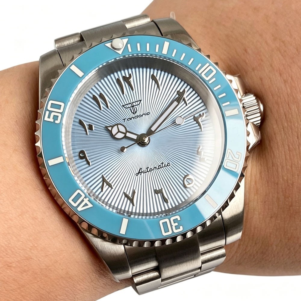 20ATM Diver Tandorio 40mm Fashion Sapphire Glass NH35 PT5000 Automatic Men Watch