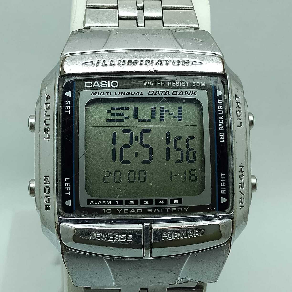 Casio Data Bank Illuminator 2515 Quartz DB-360 Digital Vintage Watch