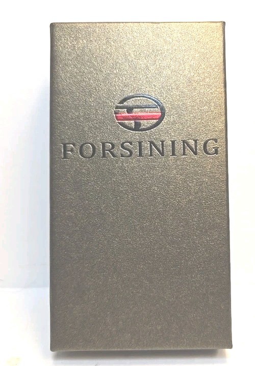 Brand New – Forsining Mechanical Stainless Watch – Black – Still Plastic Wrapped