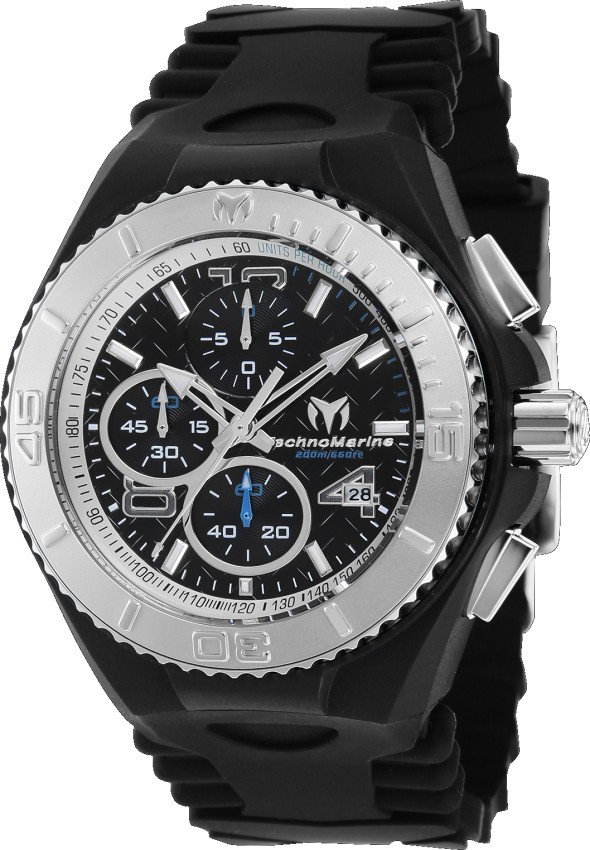 TechnoMarine Cruise JellyFish Men’s 46mm Black Dial Chrono Watch TM-115110