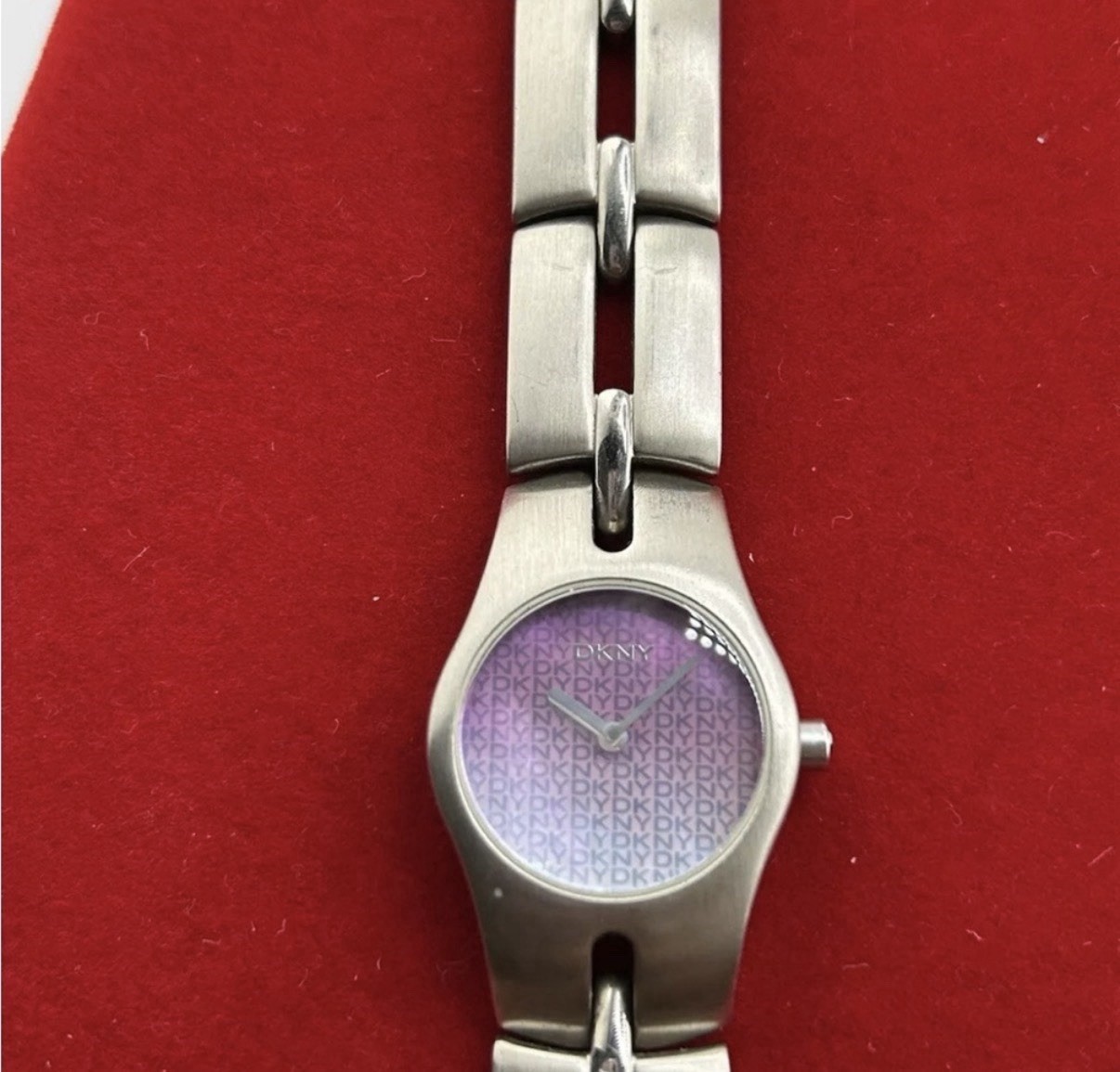 DKNY BLUE-PURPLE DIAL STAINLESS STEEL LADIES WATCH #168