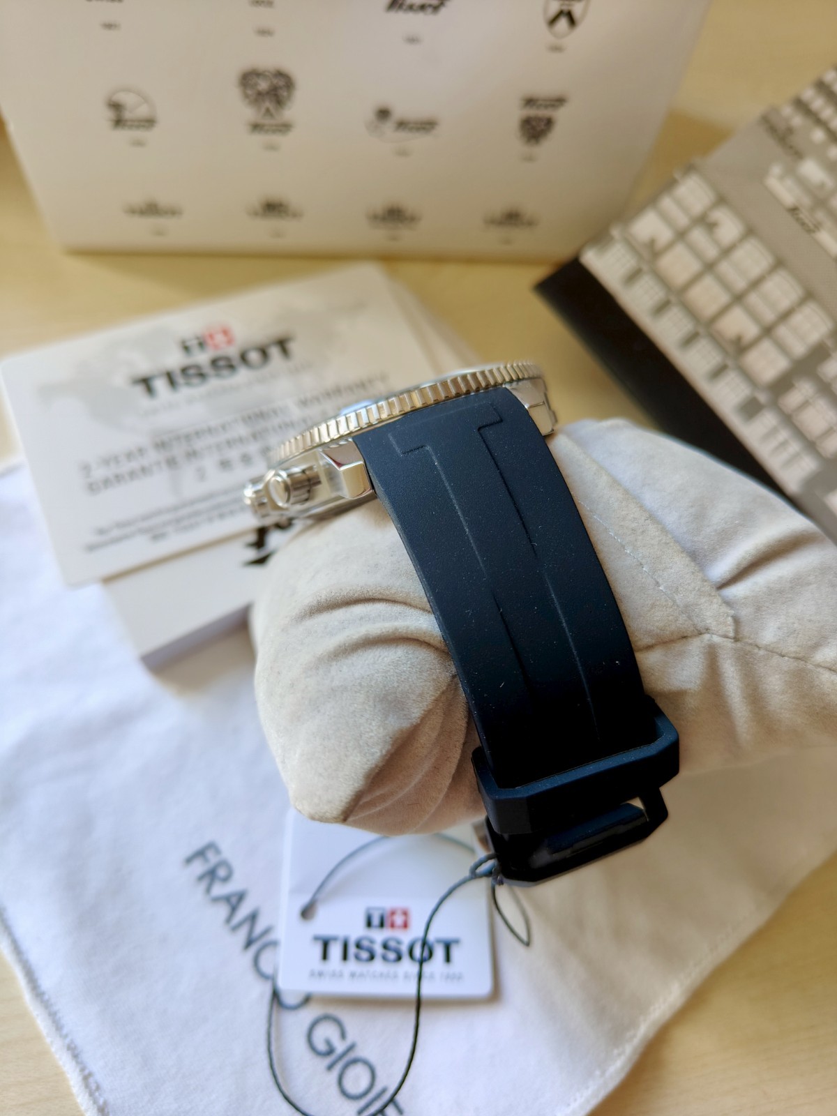 Tissot Seastar 1000 T-Sport Steel Men’s Chronograph Blue Black Dial Diver 300m