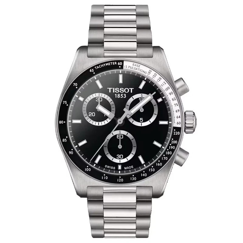 Tissot PR516 Chronograph 40mm Black Dial Steel Men’s Watch T1494171105100