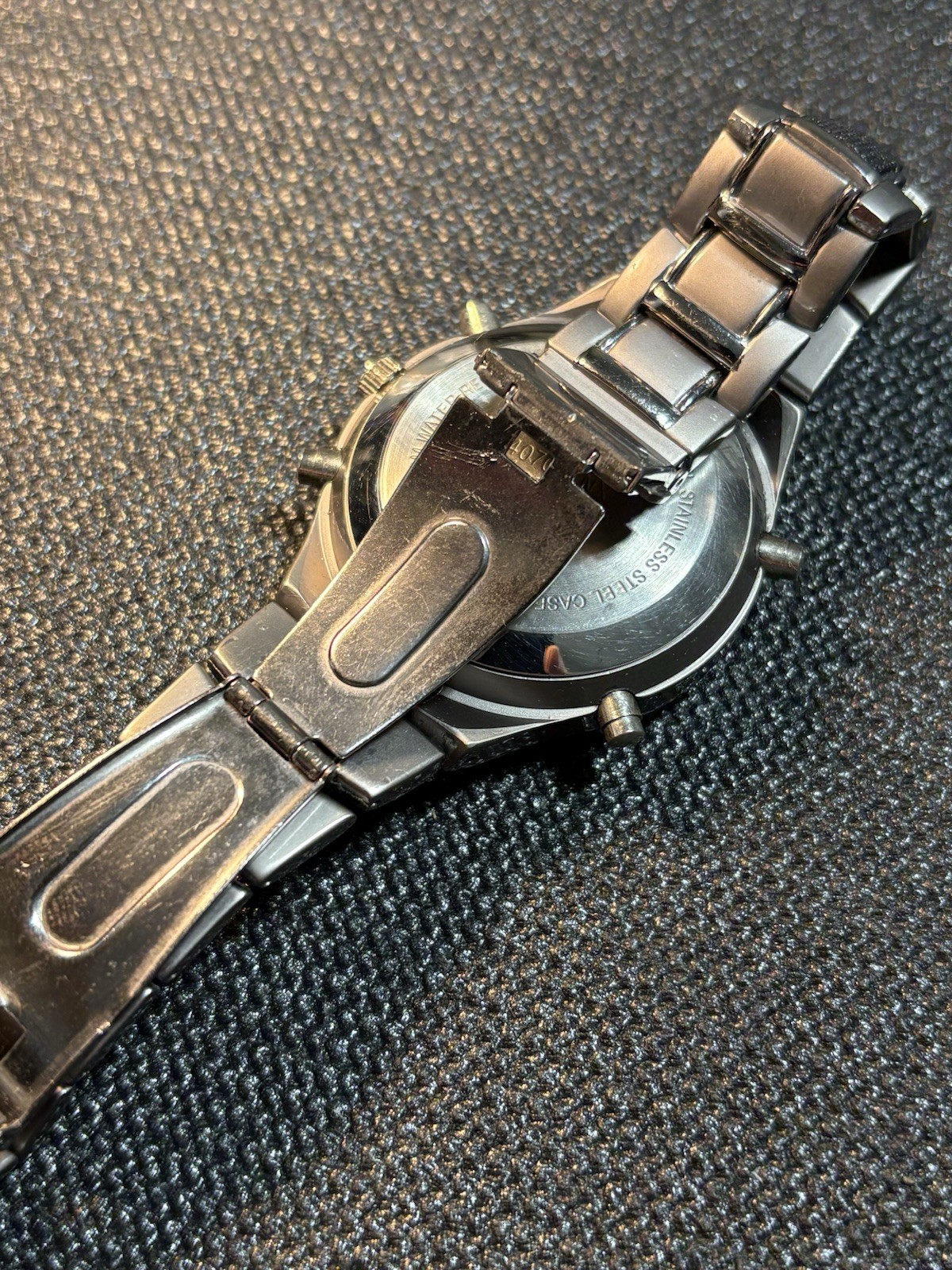 Analog & Digital Dual Time Watch Alarm Chronograph Wristwatch,*Untested*