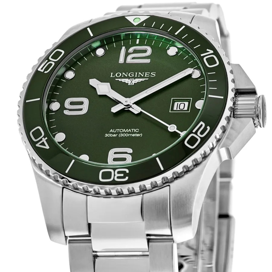 New Longines HydroConquest Automatic Green Dial Steel Men’s Watch L3.781.4.06.6