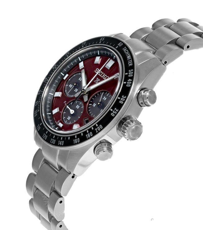 Seiko Prospex Speedtimer Solar Chronograph Red Men’s Watch – SSC927