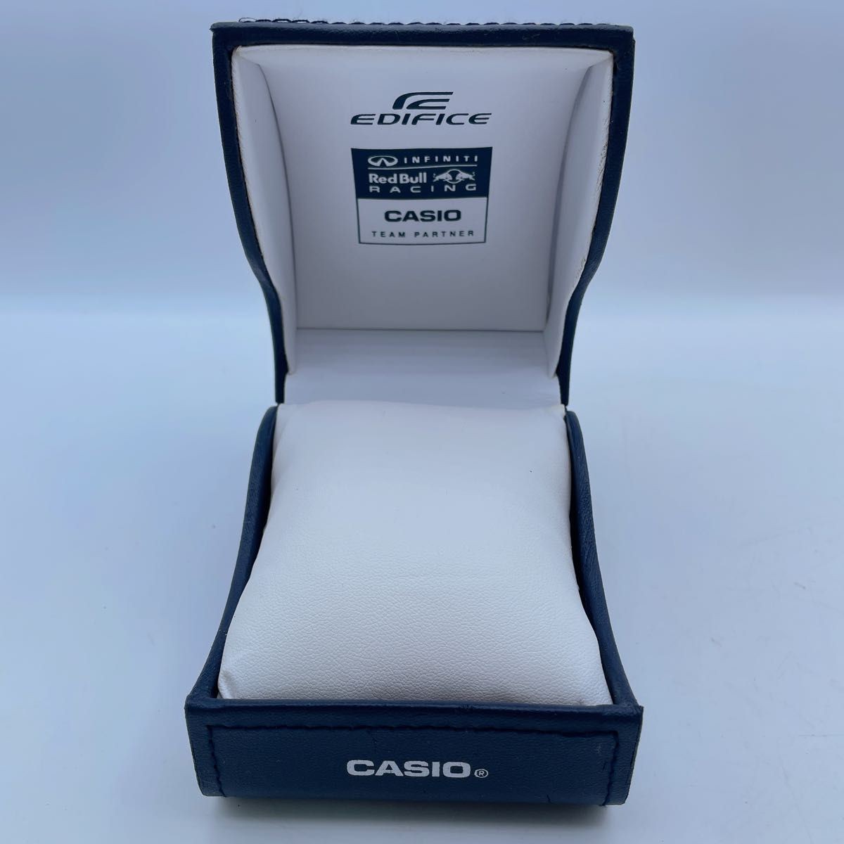CASIO EDIFICE EFR-537RB Quartz Gray Dial Watch Box Manual Spare Links