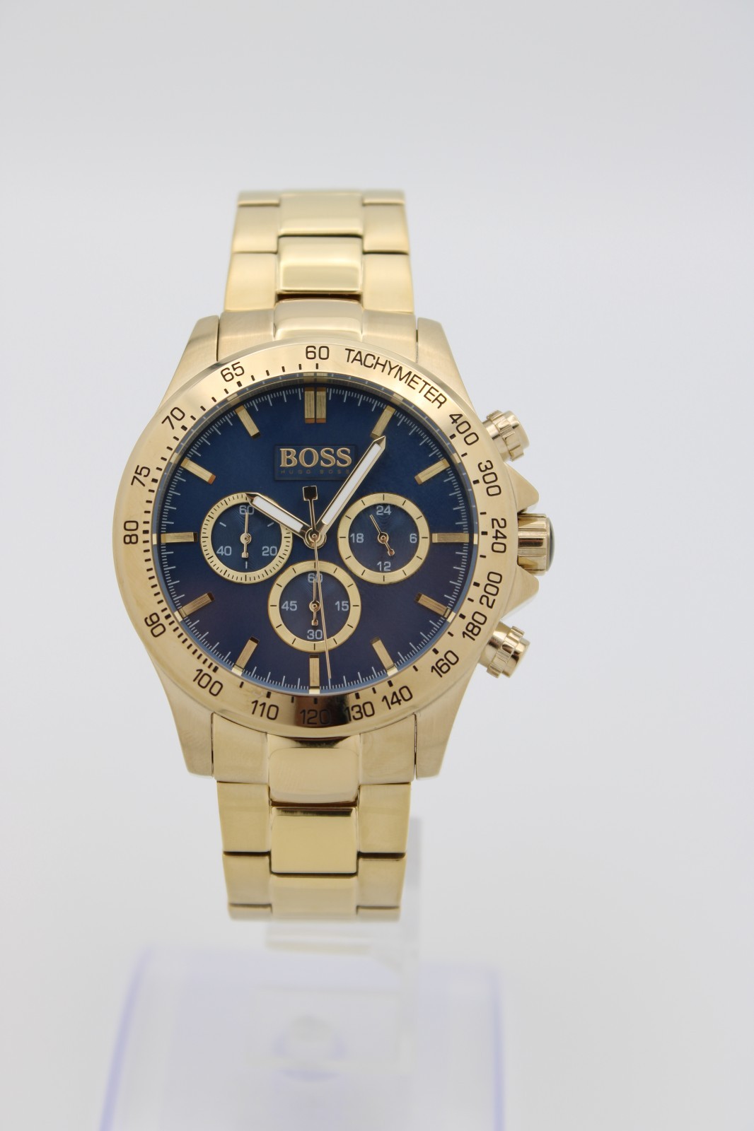 HUGO BOSS 44mm Blue Dial Men’s Watch Ikon HB1513340 Chrono Quartz