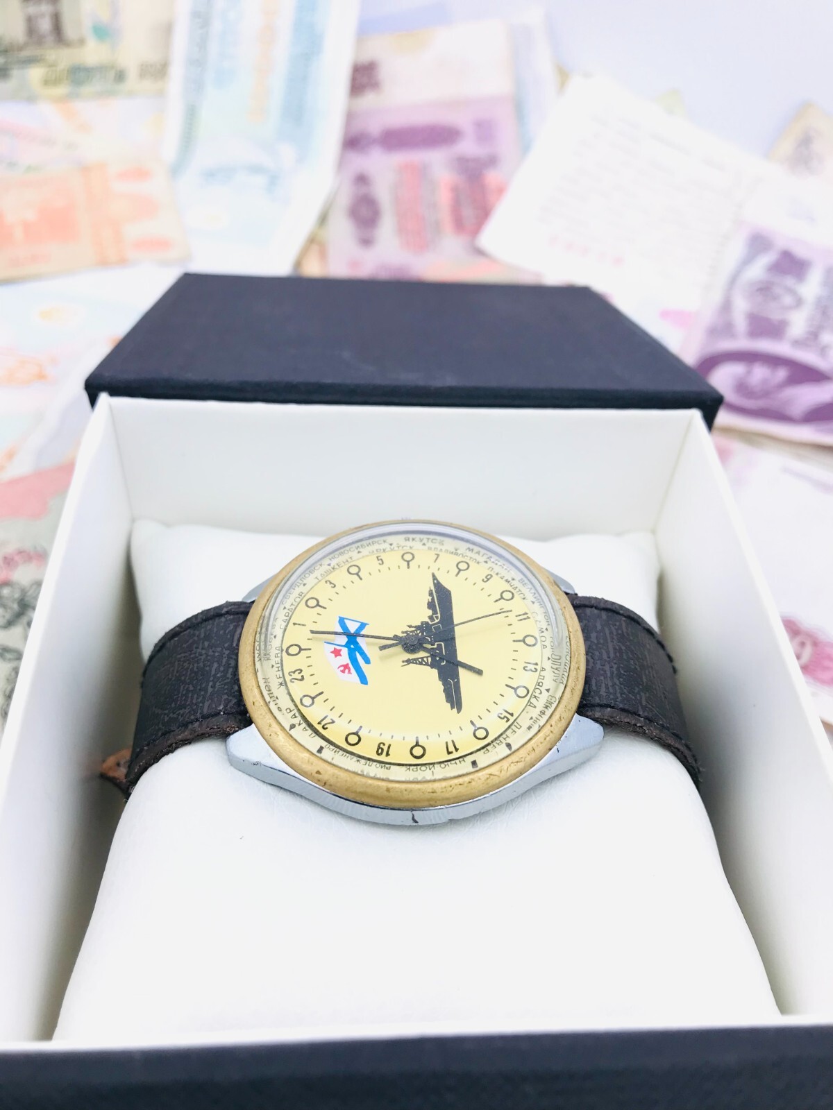 🐧 Rare Raketa 24 Cities Polar Soviet Arctic Watch 2623 Wristwatch USSR ❄️