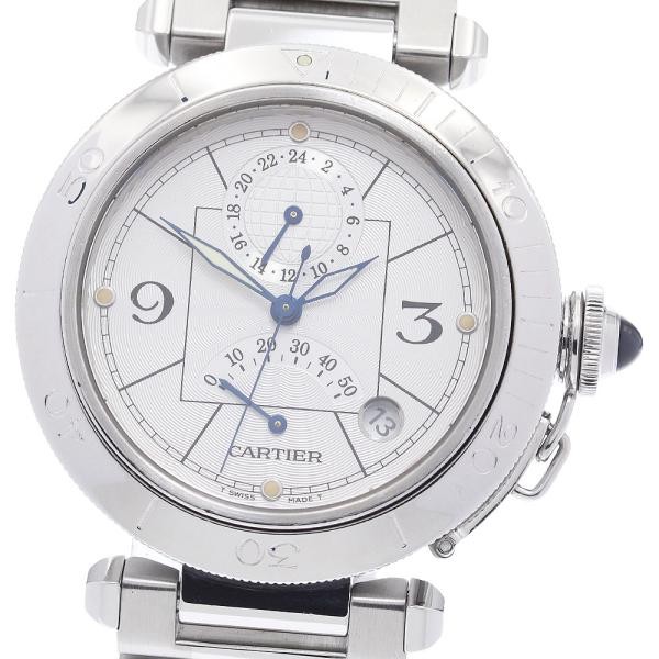 Cartier Pasha de Cartier W31037H3 38mm SS Silver Dial Automatic Watch #C5136