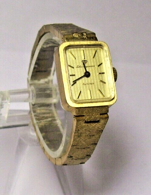 Jules Jurgenson Brass Ladies Watch Vintage 17-Jewel Swiss Mechanical Runs Great