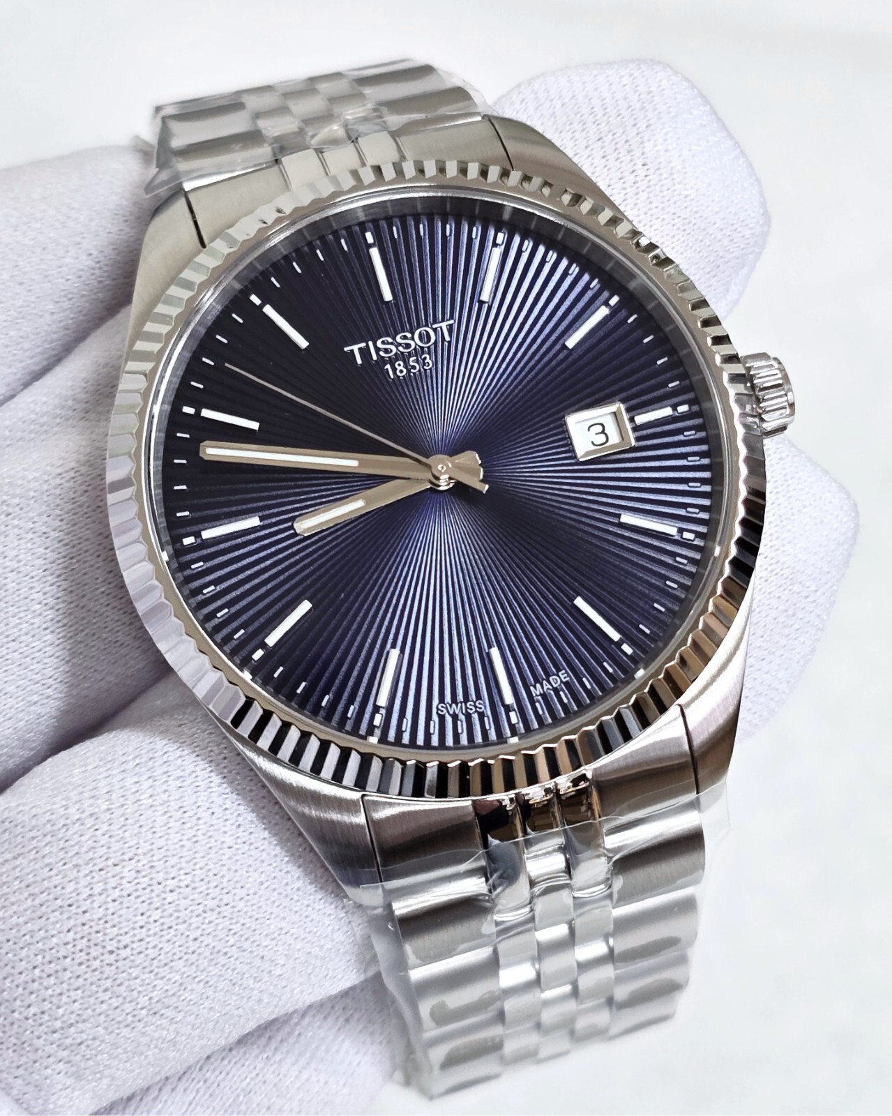 TISSOT Ballade Quartz 40MM Blue Dial SS Men’s Watch T1564101104100