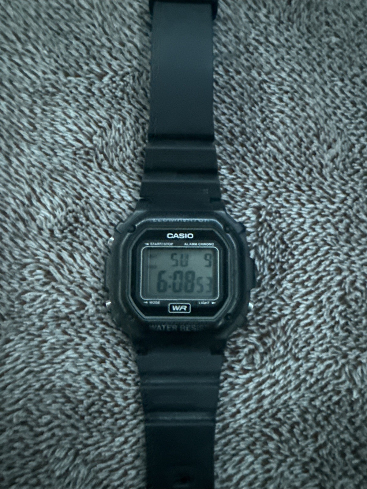 Casio Men’s F108WH-1A Illuminator Collection Black Resin Strap Digital Watch