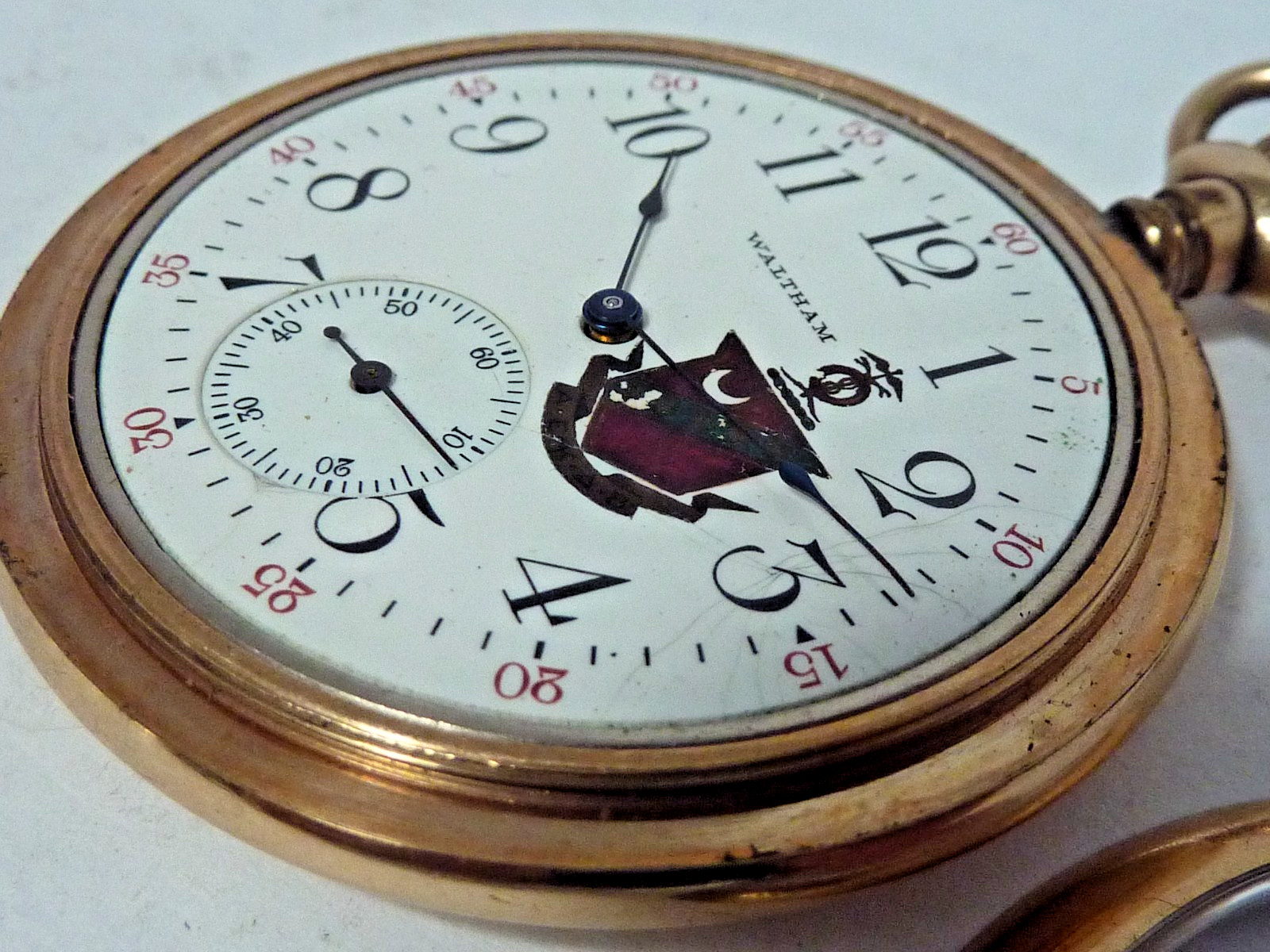 Scarce 1907 KAPPA SIGMA FRATERNITY American Waltham 12sz Pocket Watch – Running