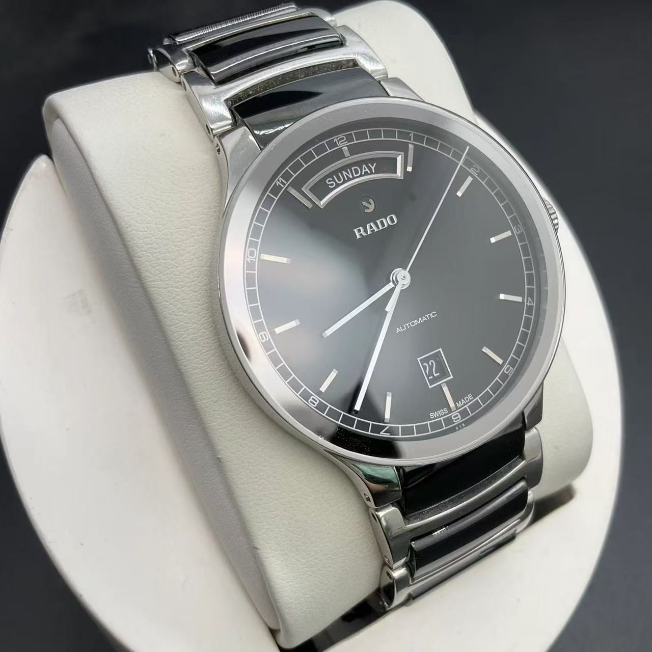 Rado Black Dial Centrix R30156152 Date Men’s Watch Automatic 38mm Day