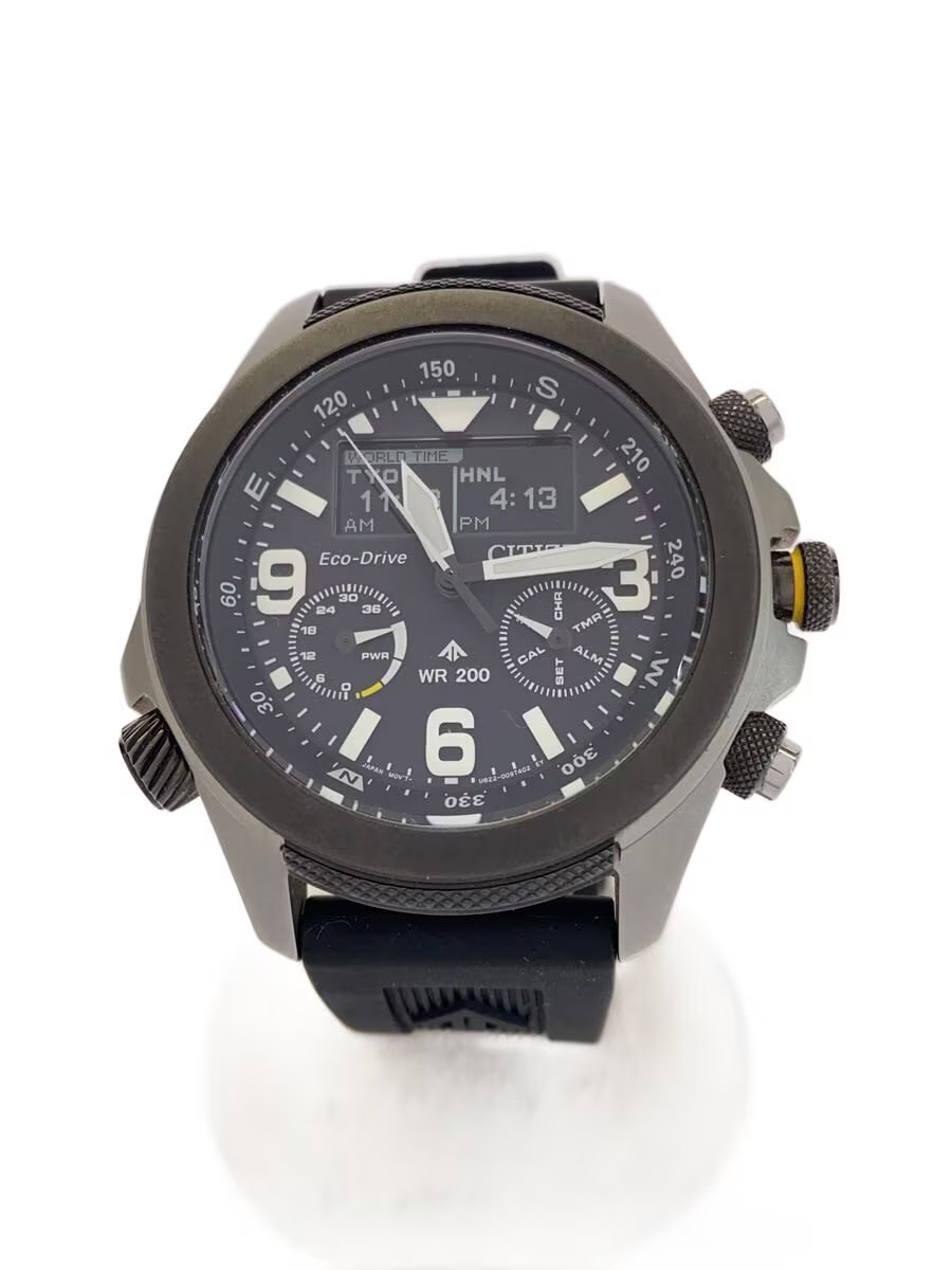 CITIZEN Solar Watch Analog Rubber BLK BLK U822 008MS05