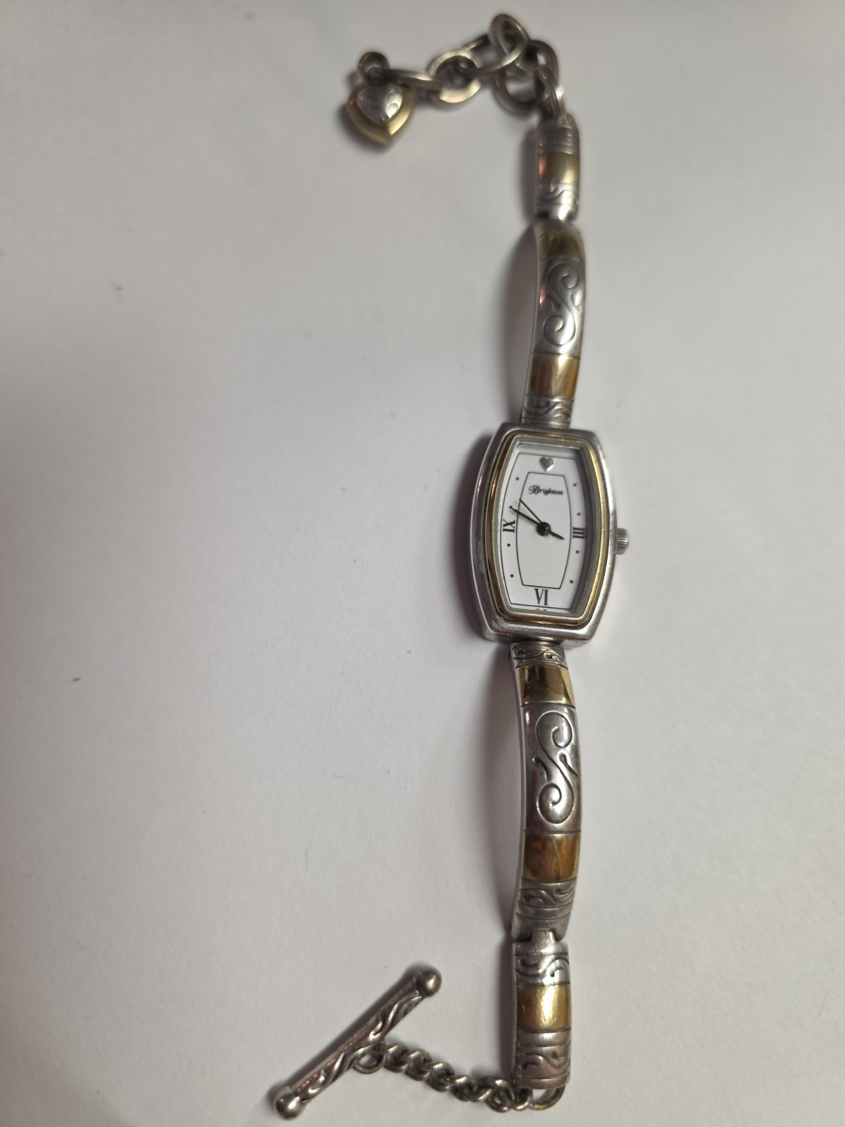 Women’s Brighton VENEZIA Watch Gold Silver Tone Signed Toggle Clasp