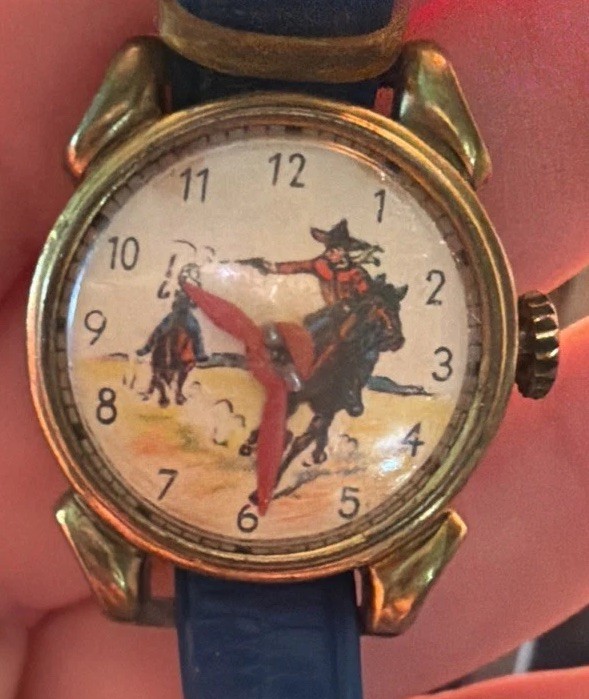 Vintage 1950s Dale Evans Character Wristwatch Ingraham UNTESTED Repair Parts