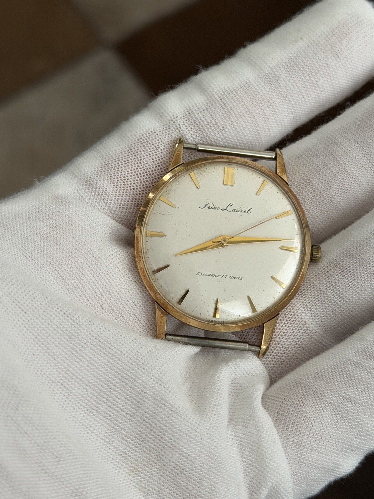 Rare Vintage Seiko Laurel J14004 Seikosha 17J Men’s Classic Dress Watch JDM 50s