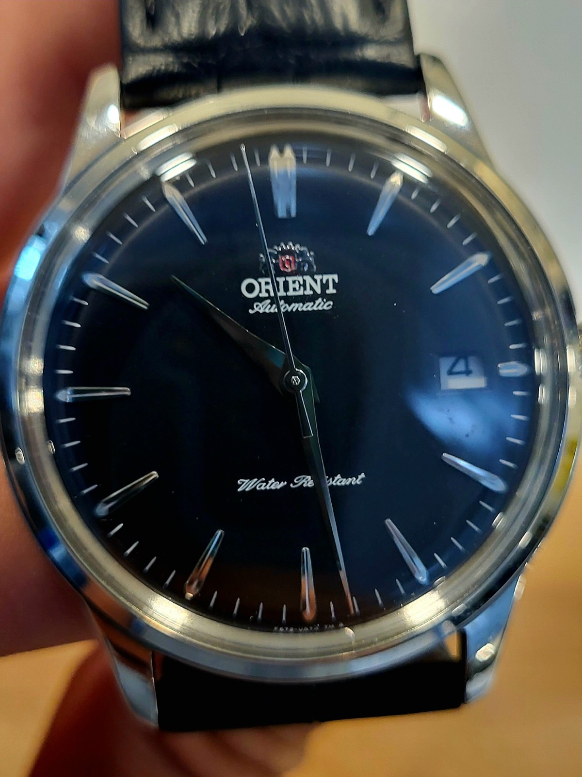 Orient Bambino Automatic Men’s Watch 38.4mm Black Dial Version 7 Black Leather