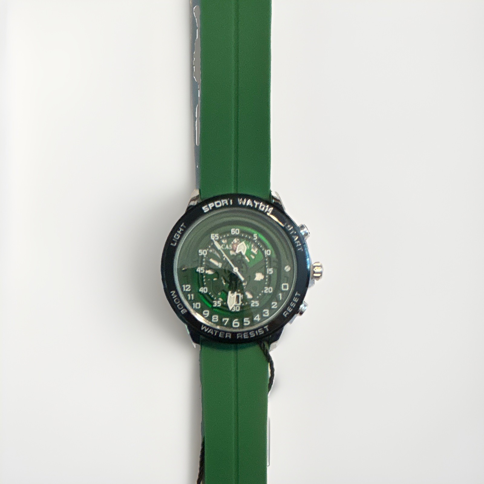 CASSIDY Sport Quartz Analog Watch Green Dial/Strap Arabic Numerals 38mm