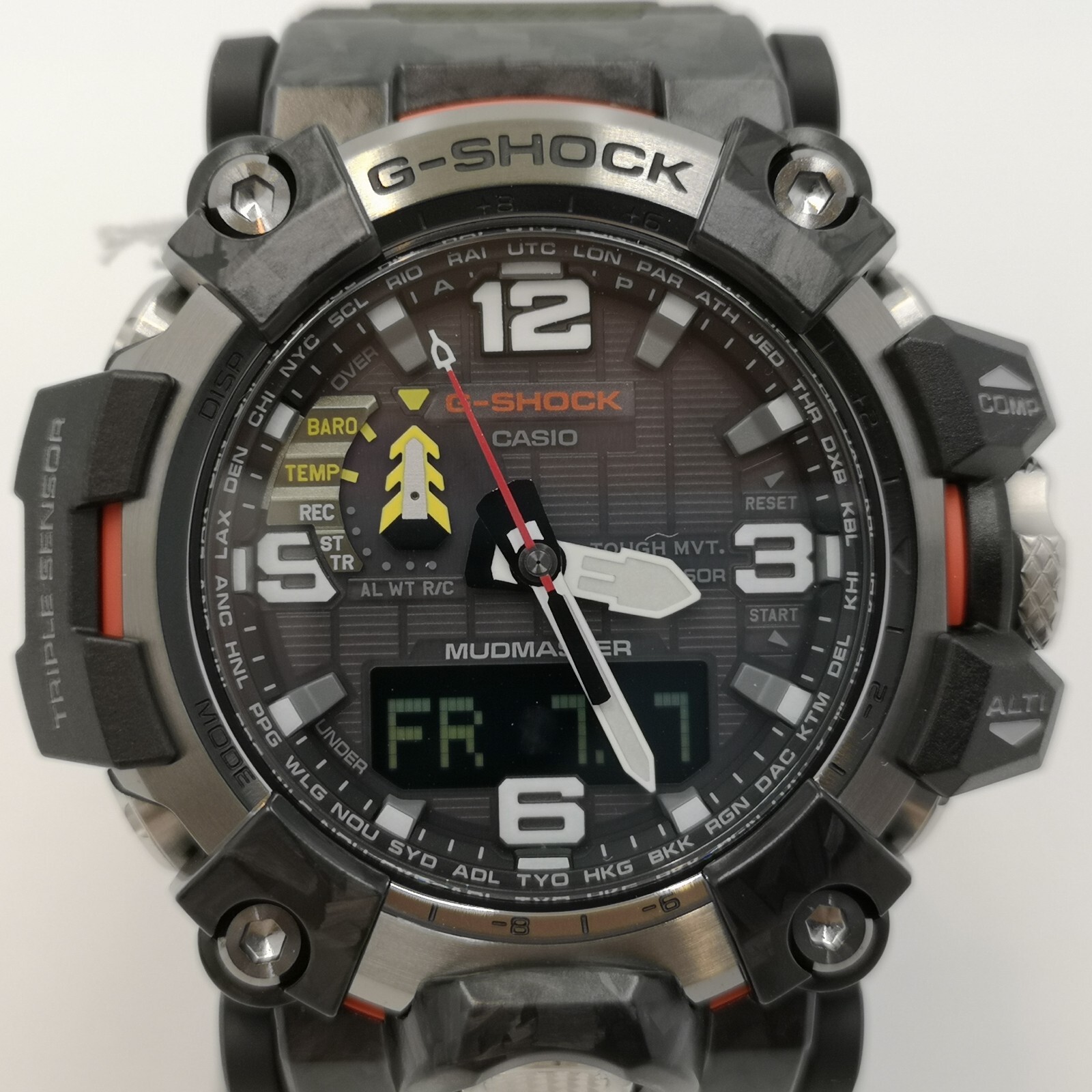 CASIO G-SHOCK GWG-2000-1A3JF Black Red CARBON MUDMASTER Men’s Watch New in Box