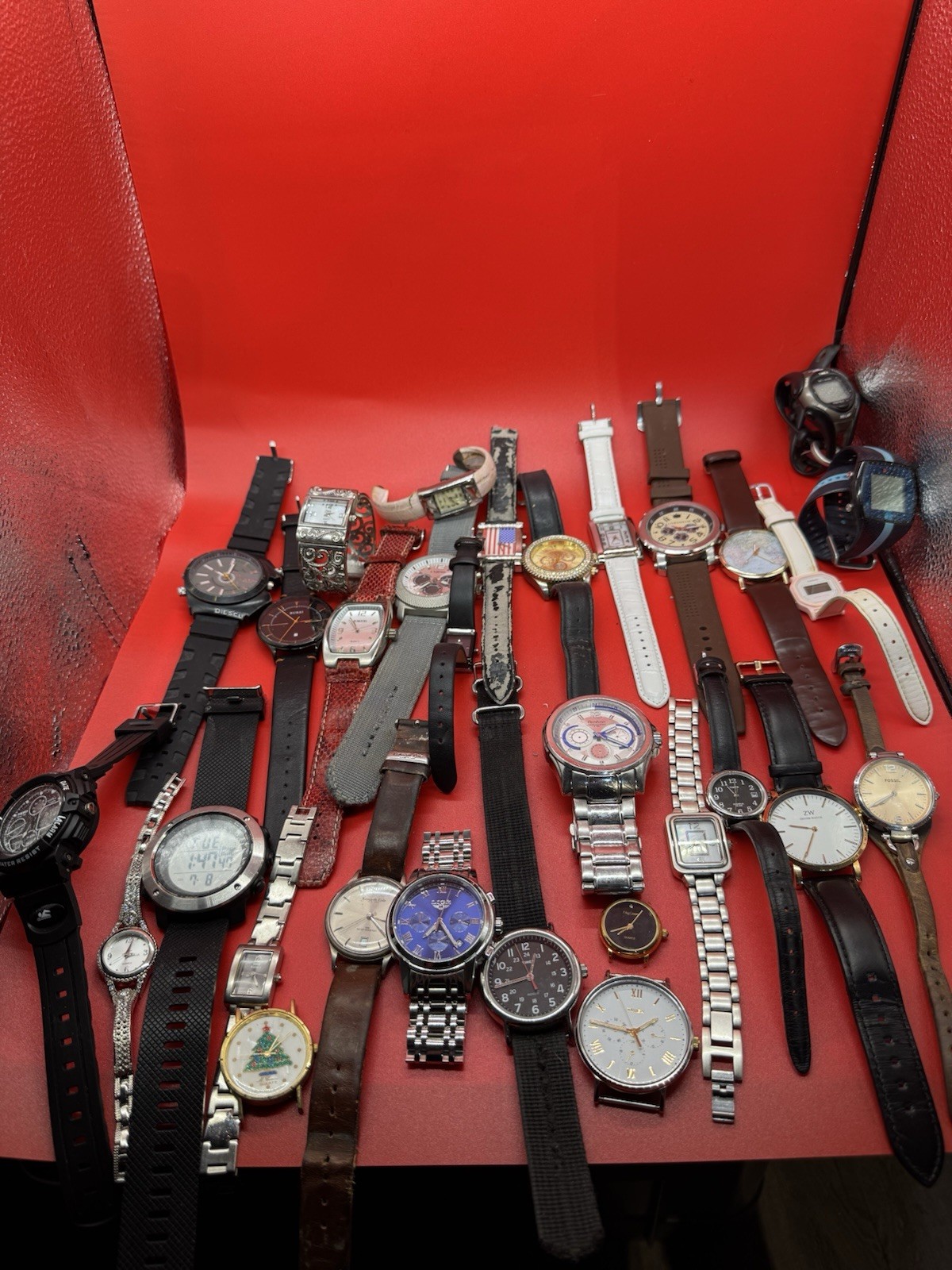 Lot of 30 Mixed Wristwatches – Various Brands, Untested, Some Work