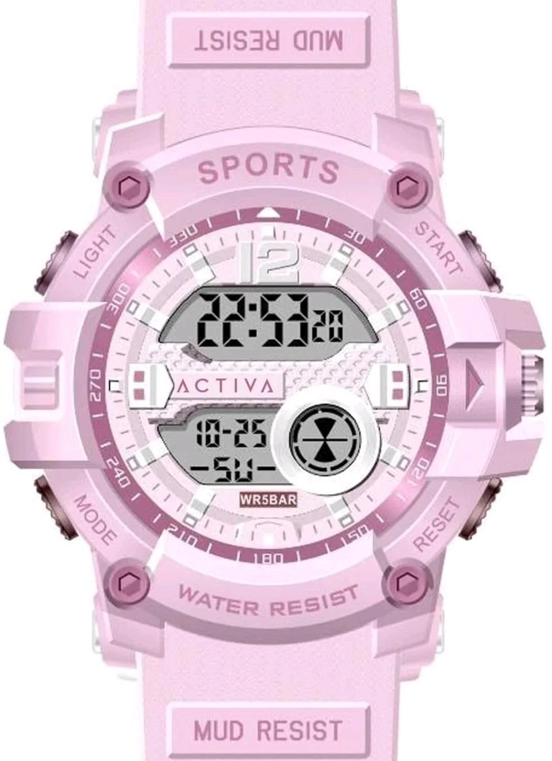 Activa X Invicta Digital Essentials 50M PURPLE Ladies Watch-46mm New! Warrenty