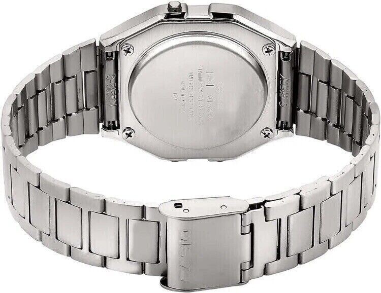 NEW CASIO Retro Classic Unisex Digital Steel Bracelet Watch A158WA-1YES Silver