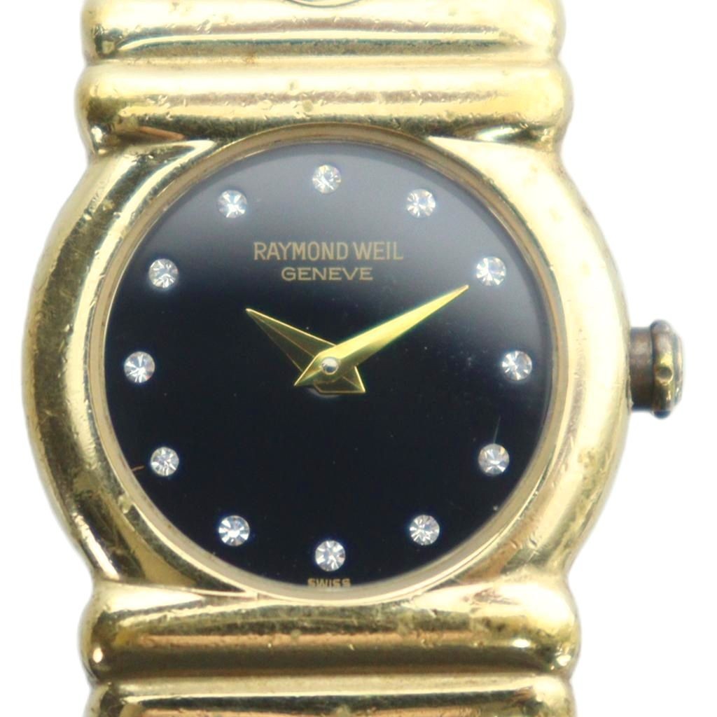 Raymond Weil Lady Quartz Watch 18K Gold Plated 18mm Water-Resistant AB