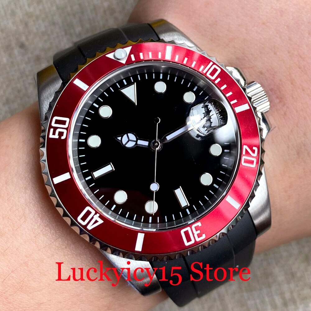 BLIGER 40MM Japan NH35 PT5000 Movement Automatic Men’s Watch Ceramic Bezel