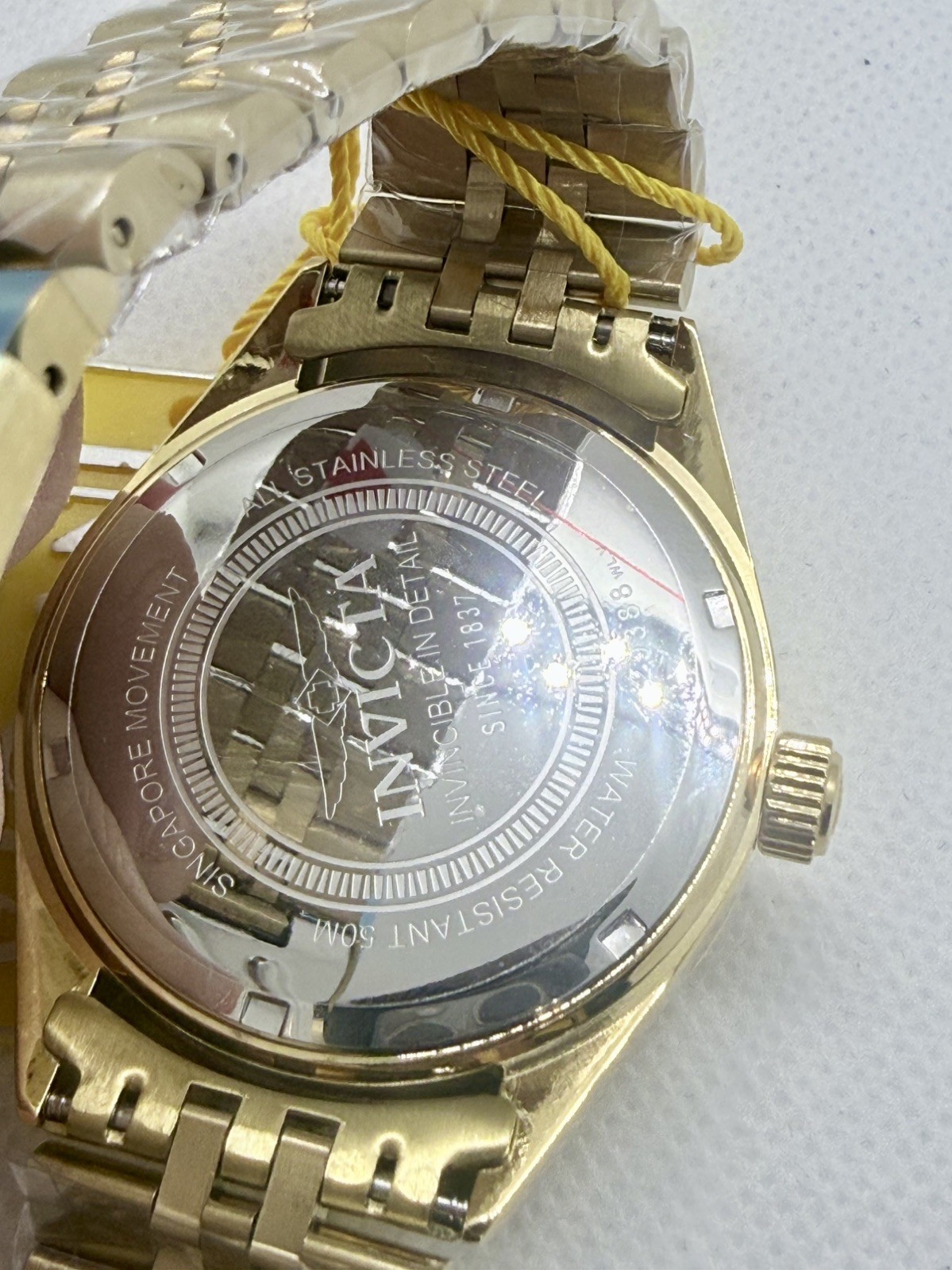 Invicta Men’s Watch Specialty Gold Tone Dial Quartz Bracelet 29388