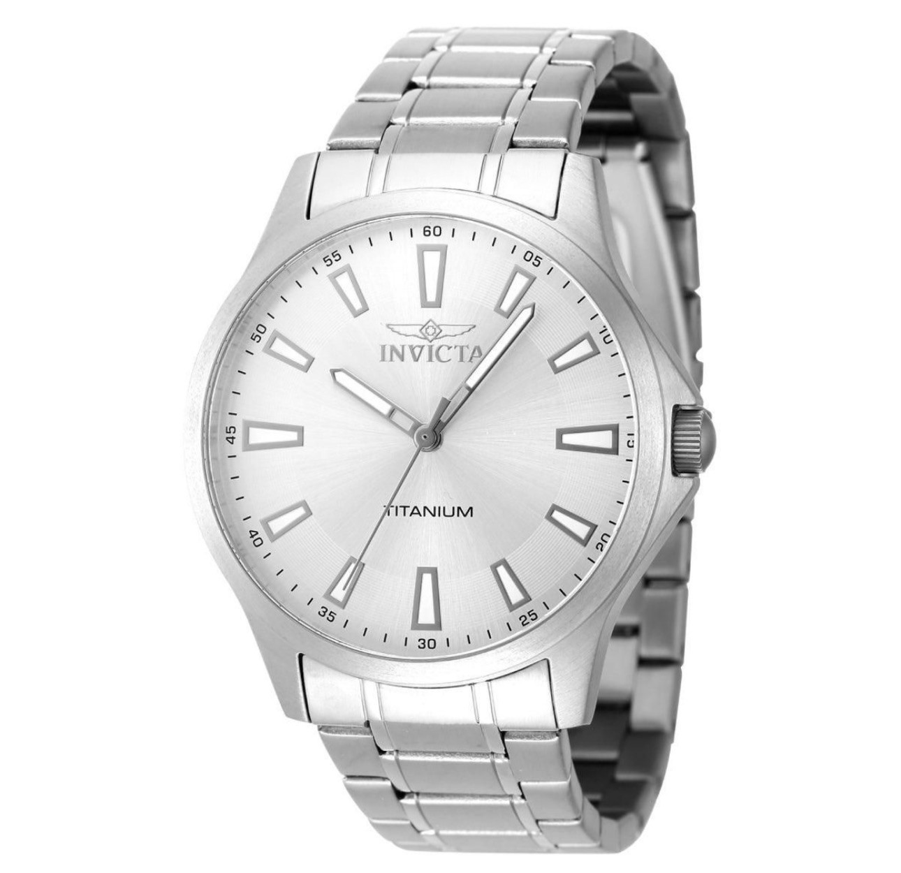 🔥TITANIUM Invicta TI-22 Men’s Watch – 43mm Model 47516 Silver Classic Style