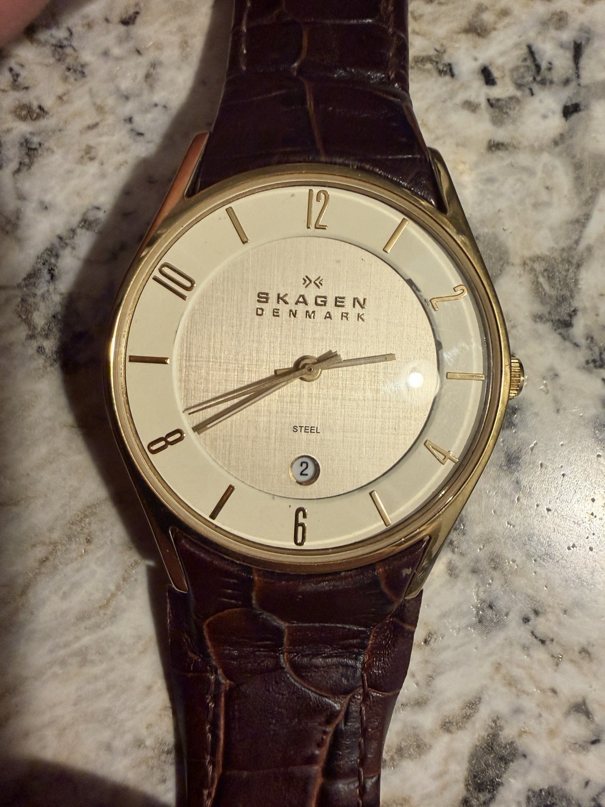 Skagen Denmark Steel 474XLGL Watch Has New Battery