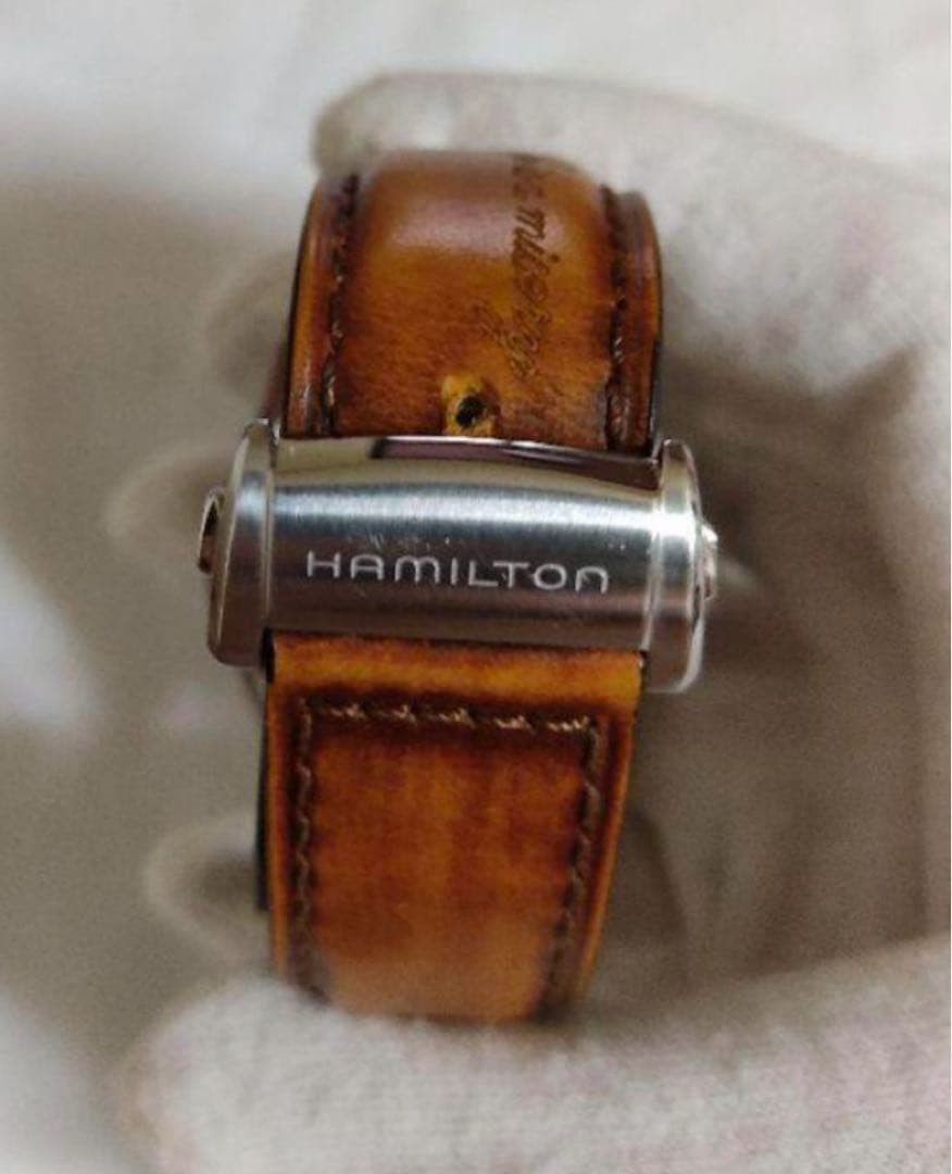 HAMILTON Jazzmaster Watch With Black Strap Pre-Owned 3 Years japan used