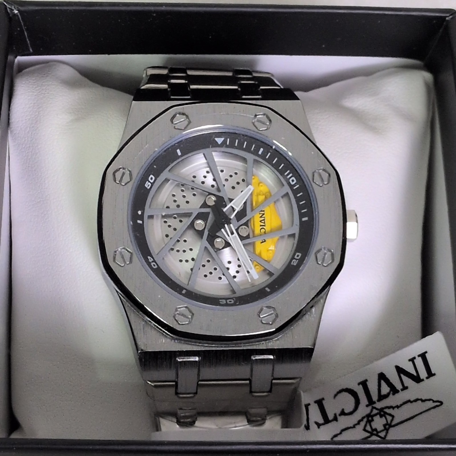 Men’s Invicta Speedway Rim Men’s Watch Stainless Steel (69487) Quartz