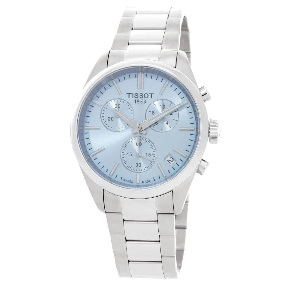 Tissot PR 100 Chronograph 40mm Ice Blue Dial Men’s Watch T150.417.11.351.00