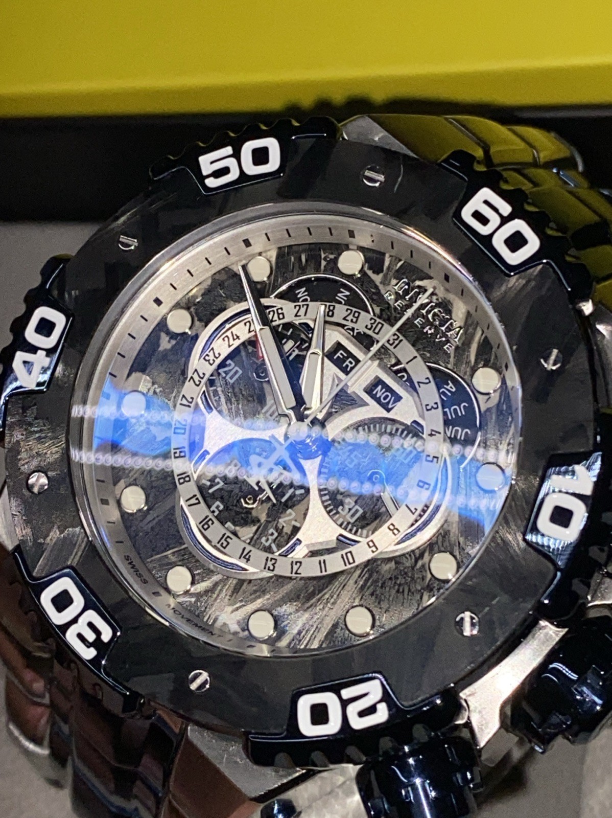 Invicta Reserve Carbon Hawk Chronograph Watch 37265 54mm