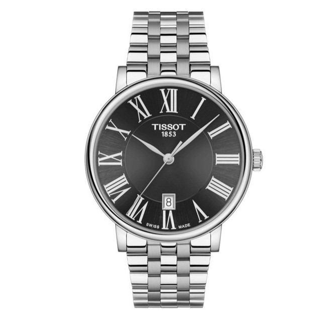 Tissot Carson Premium Quartz Black Dial Men Watch T122.410.11.053.00