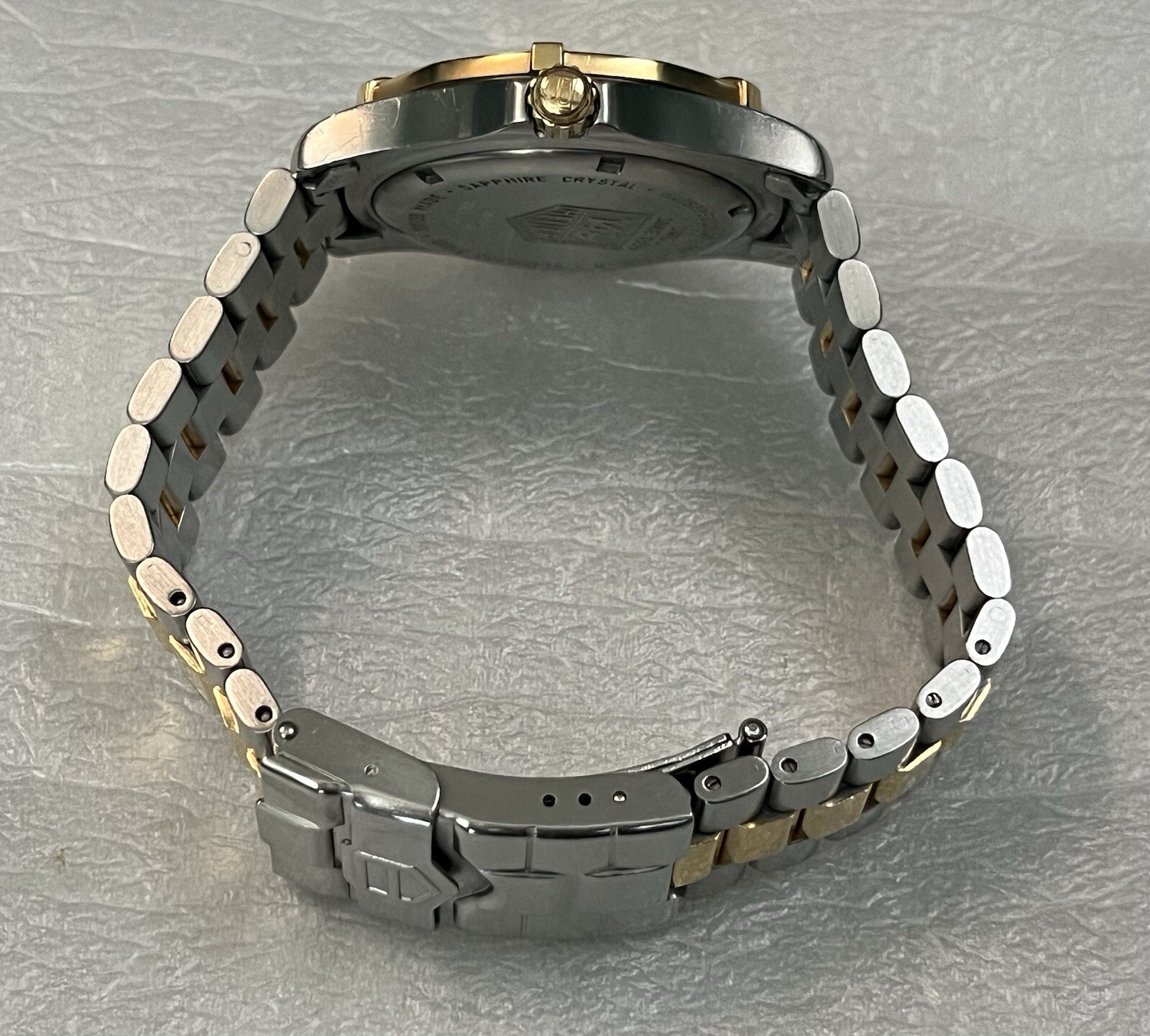 Tag Heuer 38mm Men’s Dial Watch 200m Gold Steel Two Tone WK1121 – GREAT