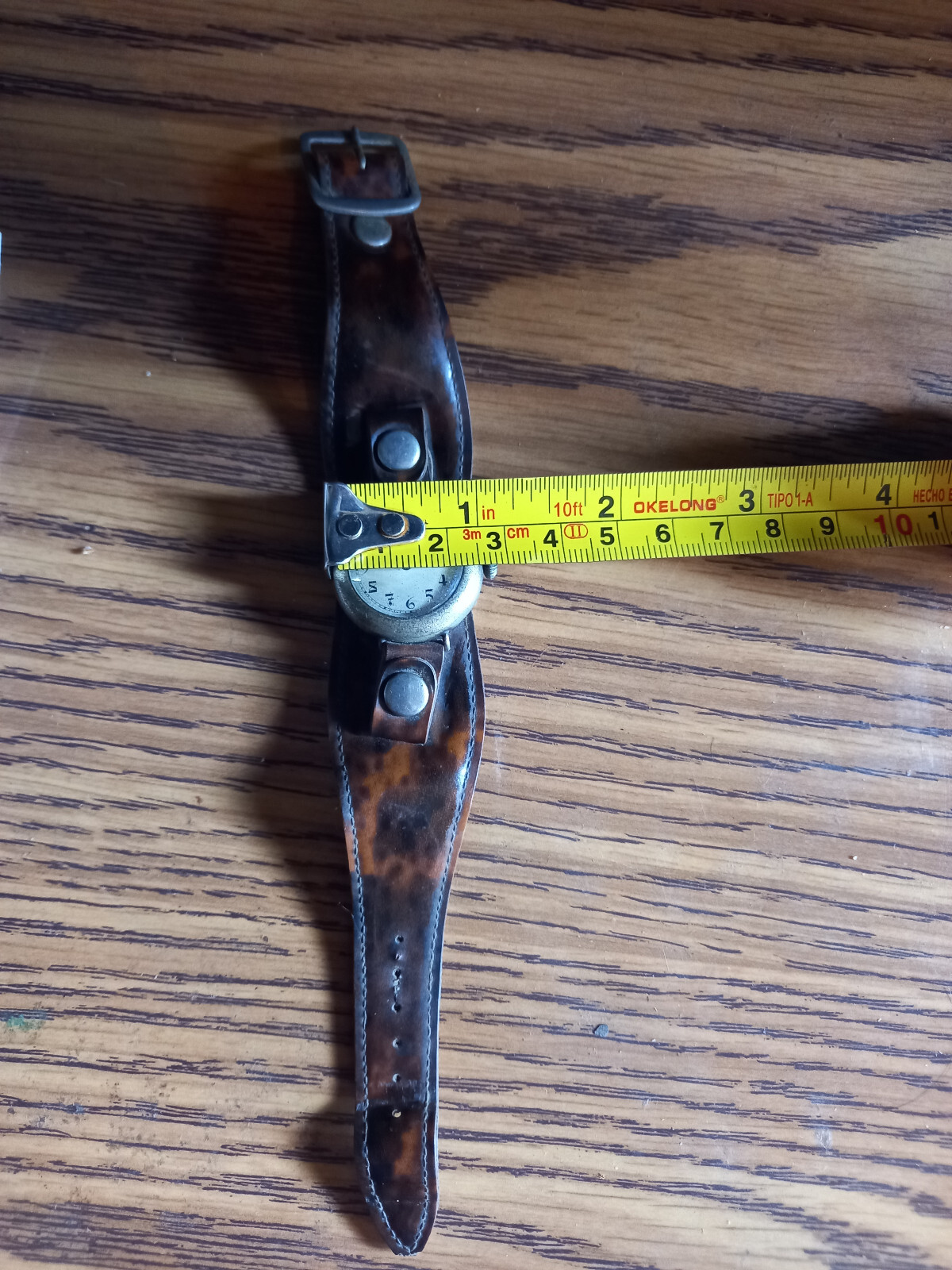 Rare Military Antique Wrist Watch Manual Wind Billabong Band for repair