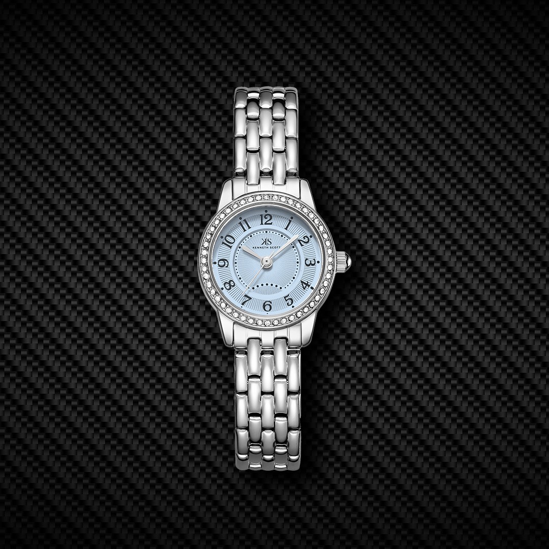 Kenneth Scott Women’s Analog Watch | Blue Dial, 23mm, 30 m (3 ATM)