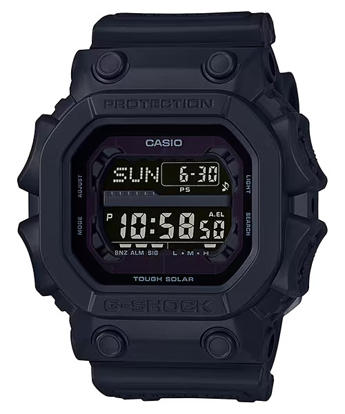 NEW Casio G-Shock GX-56 SERIES ALL BLACK Solar Digital Mens Watch GX56BB-1
