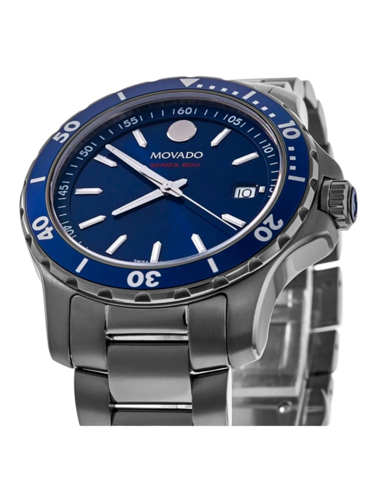 Movado 2600159 Men’s Series 800 Blue Dial Quartz Watch 40mm MSRP $1395