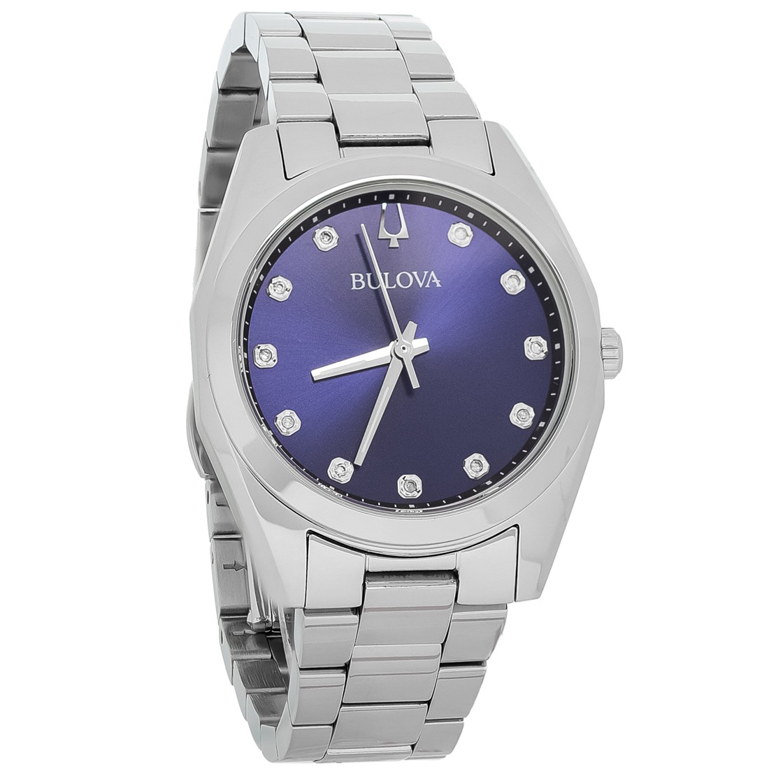 Bulova Surveyor Diamond Women’s Stainless Steel Quartz Watch – 96P229