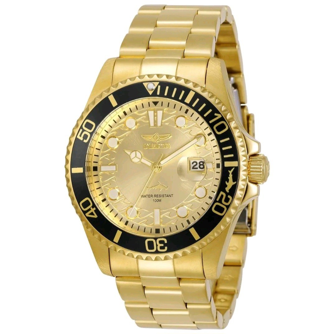 Invicta Pro Diver Currentwave Gold 43mm Men’s Watch 30025 Brand New In Box