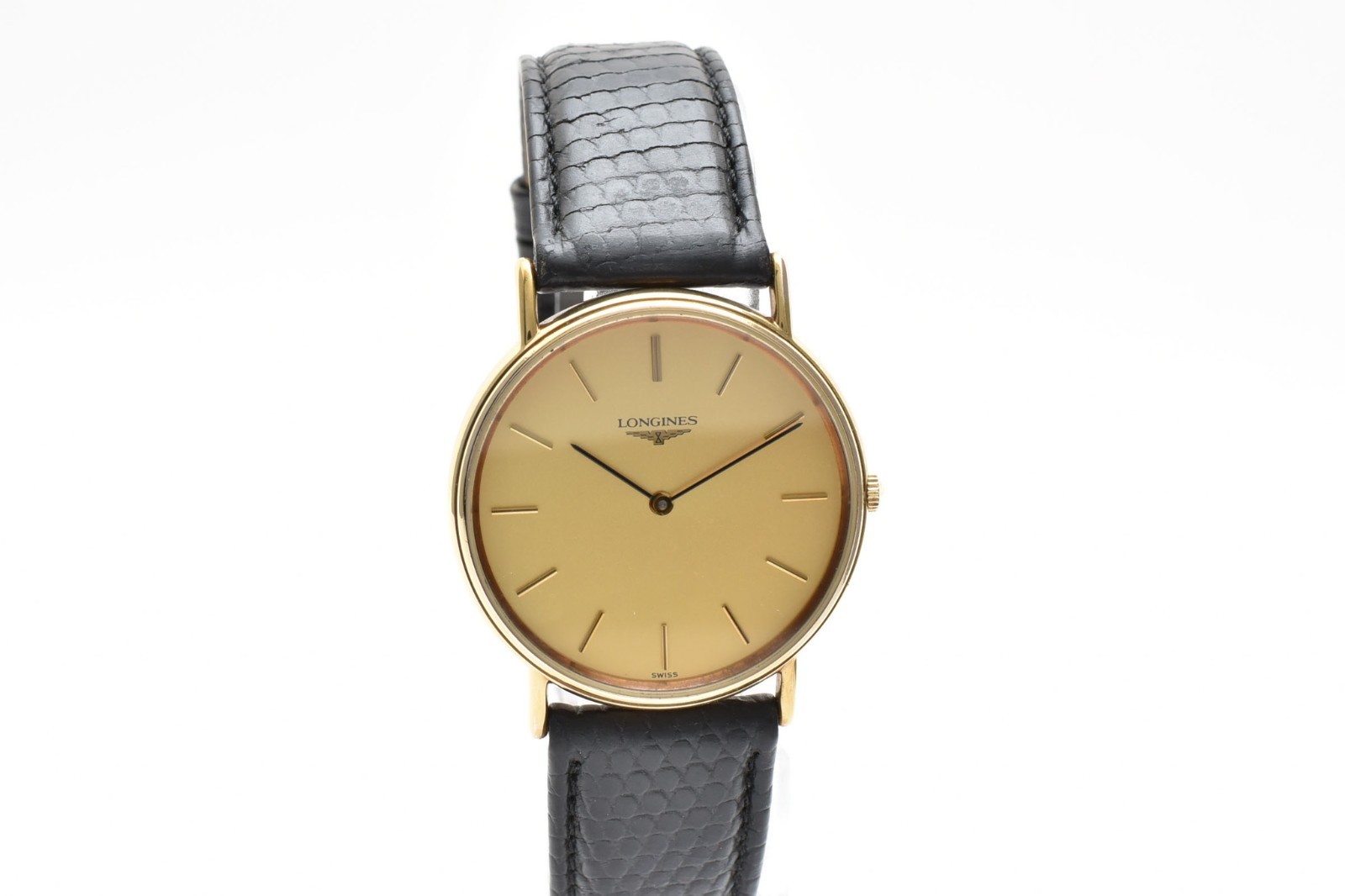 [EXC+5] LONGINES Grand Classic L4.637.2 33mm Gold Dial Quartz Men’s Watch