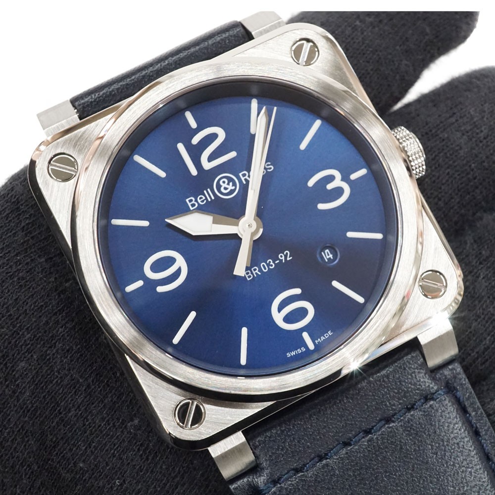 BELL & ROSS Blue Steel BR-03-92-BLU-ST/SCA Men’s Used Watch #61012