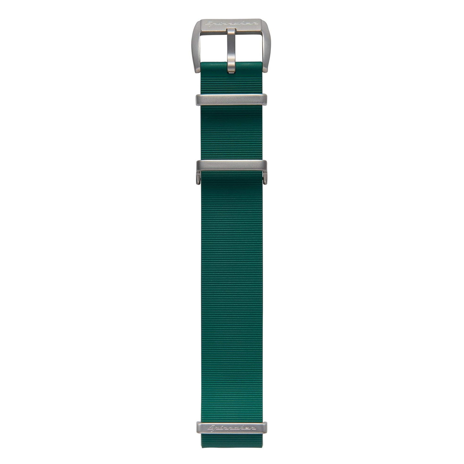 FKM VULCANIZED RUBBER Green / Rubber Wristwatch Strap