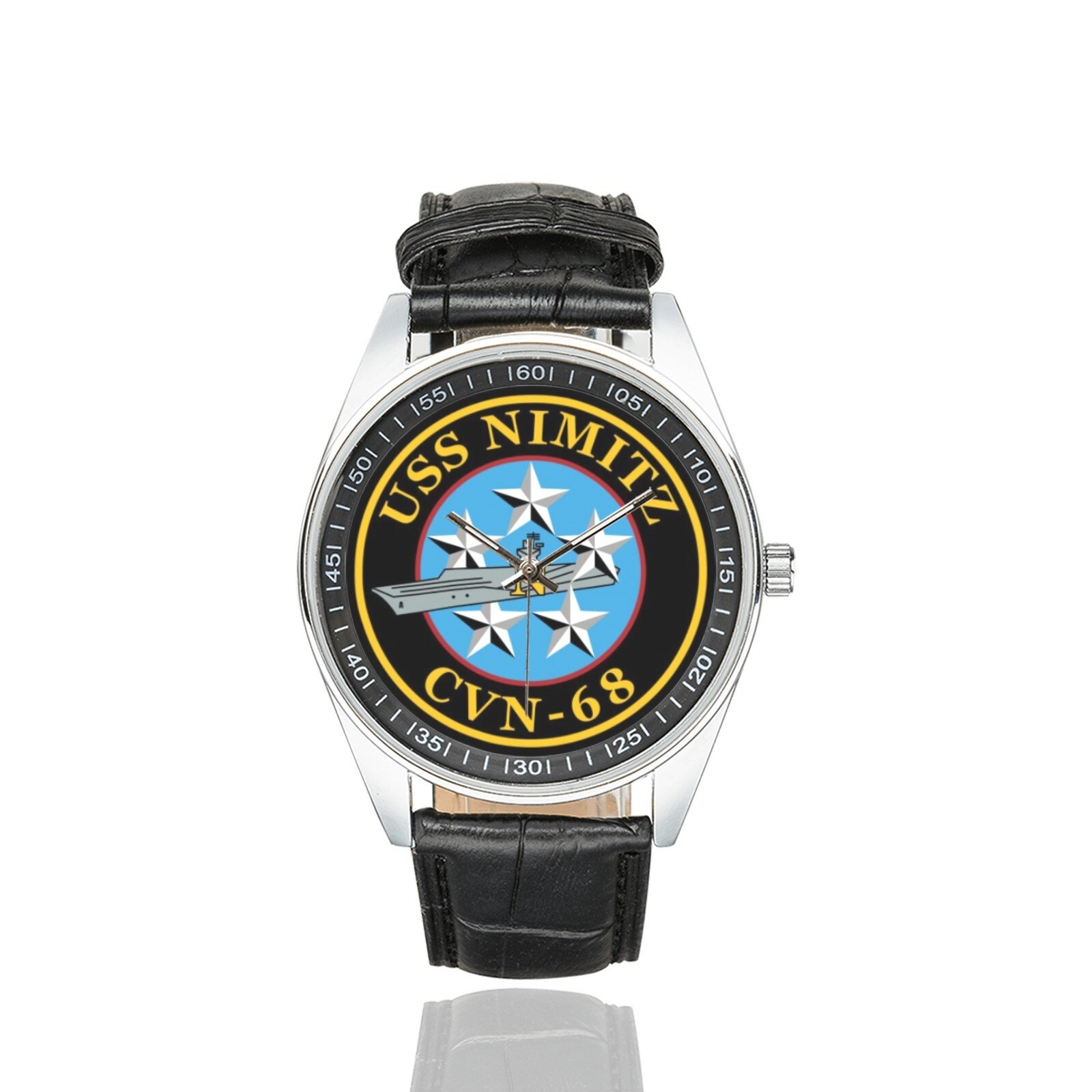 USN USS NIMITZ CVN-68 Logo Army Military repro Watch